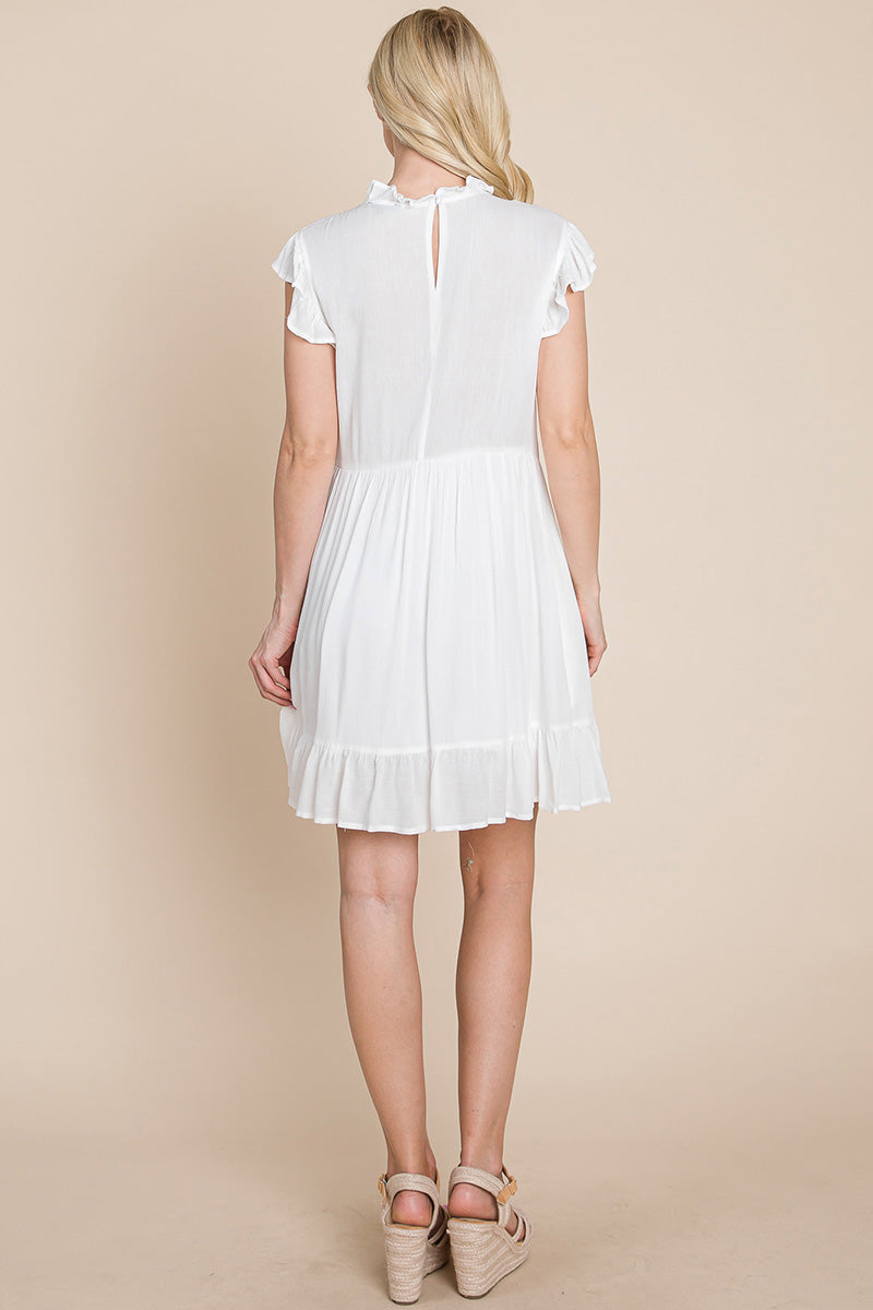 Ruffled Sleeveless Babydoll Dress with Pockets | Apparel | Kitchen + Metal