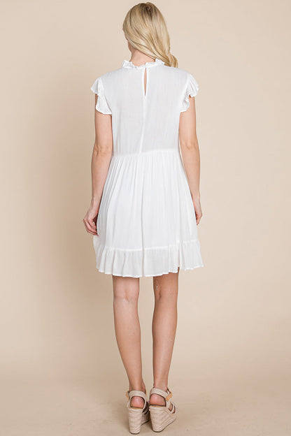 Ruffled Sleeveless Babydoll Dress with Pockets | Apparel | Kitchen + Metal