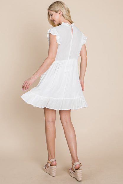 Ruffled Sleeveless Babydoll Dress with Pockets | Apparel | Kitchen + Metal