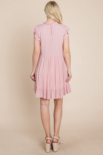 Ruffled Sleeveless Babydoll Dress with Pockets | Apparel | Kitchen + Metal