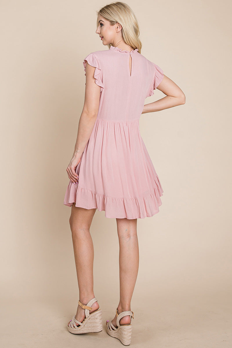 Ruffled Sleeveless Babydoll Dress with Pockets | Apparel | Kitchen + Metal