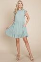 Ruffled Sleeveless Babydoll Dress with Pockets | Apparel | Kitchen + Metal