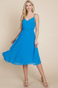 V Neck Pleated Midi Sundress | Apparel | Kitchen + Metal