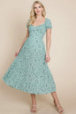Floral Pleated Open Back Midi Dress | Apparel | Kitchen + Metal