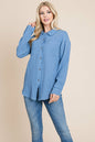Textured Cotton Raw Edge Gauze Blouse Tops Shirts | Apparel | Kitchen + Metal