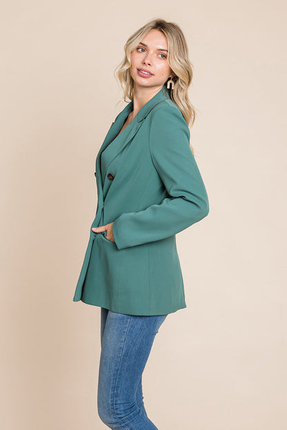 Double Breasted Lapel Collar Jacket Blazer | Apparel | Kitchen + Metal