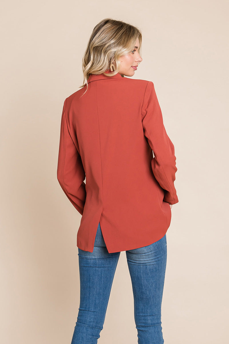 Double Breasted Lapel Collar Jacket Blazer | Apparel | Kitchen + Metal