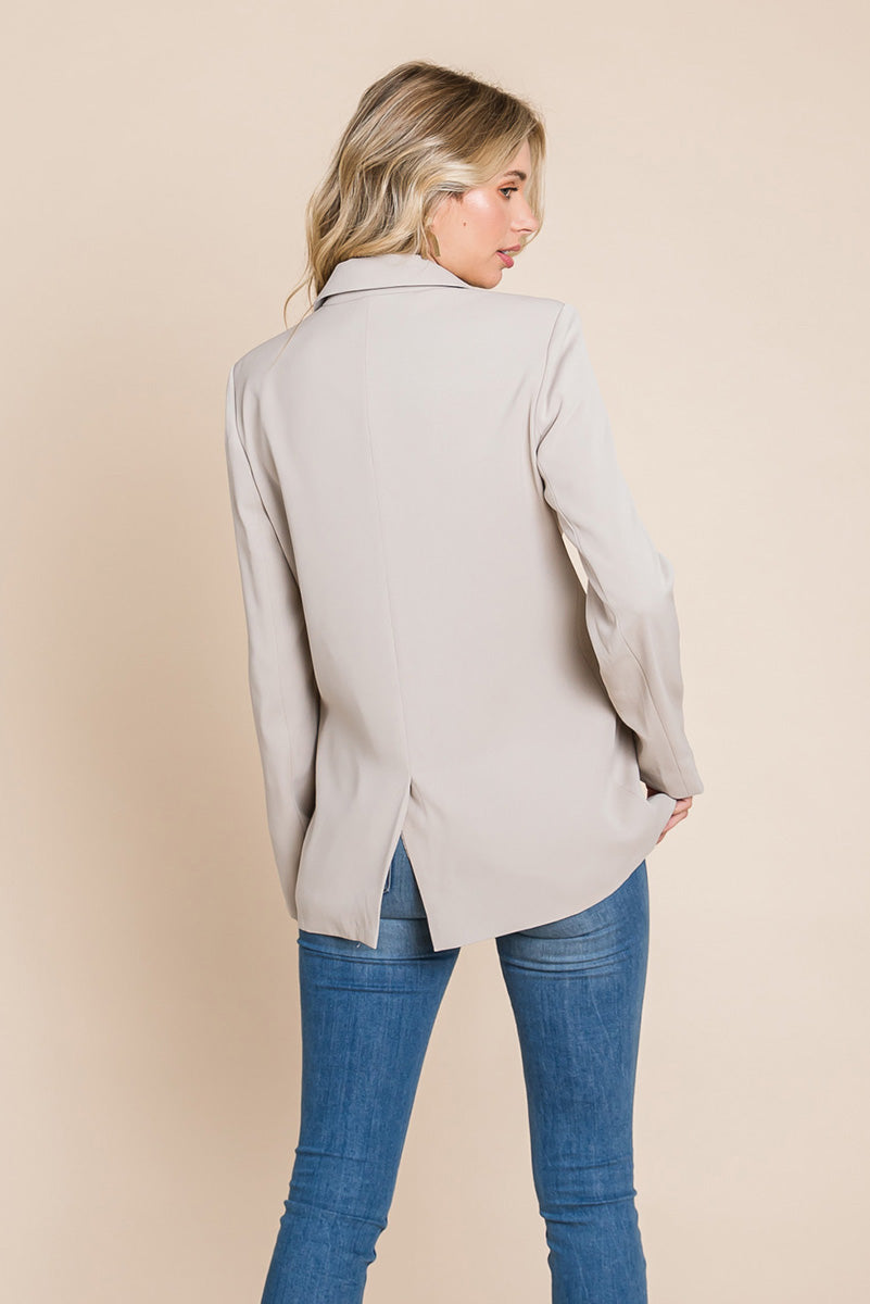 Double Breasted Lapel Collar Jacket Blazer | Apparel | Kitchen + Metal