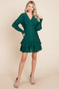 Tiered Hem Button Down Smocked Sleeve Dress | Apparel | Kitchen + Metal