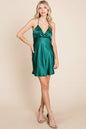 Satin Solid Mini Cami Slip Nightdress | Apparel | Kitchen + Metal