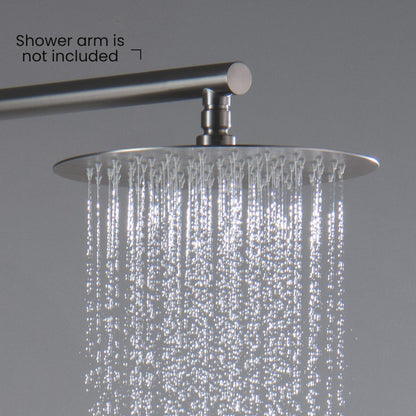 Halo 10" Metal Rain Shower Head 2mm Ultra Thin Profile