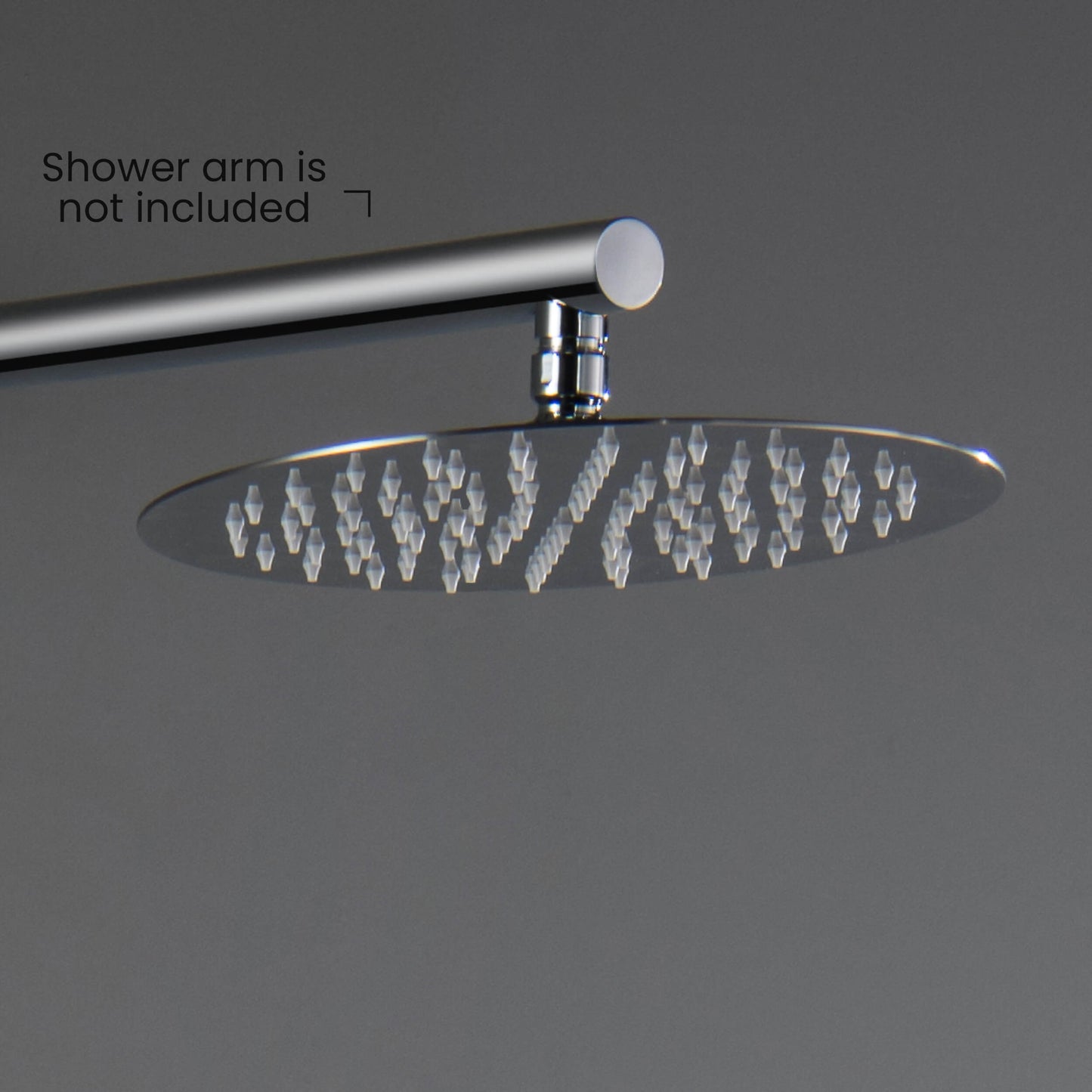 Halo 10" Metal Rain Shower Head 2mm Ultra Thin Profile