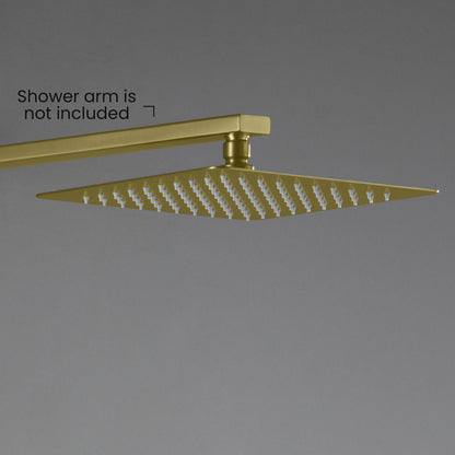 Quadra 10" Metal Rain Shower Head 2mm Ultra Thin Profile