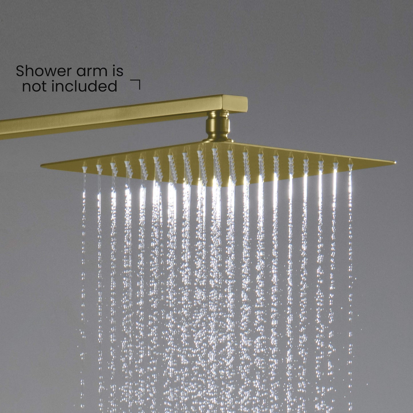 Quadra 10" Metal Rain Shower Head 2mm Ultra Thin Profile