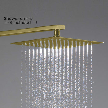 Quadra 10" Metal Rain Shower Head 2mm Ultra Thin Profile