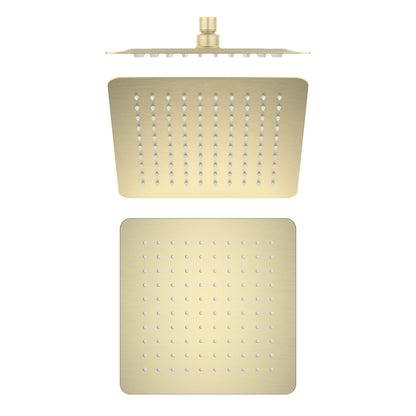 Quadra 10" Metal Rain Shower Head 2mm Ultra Thin Profile