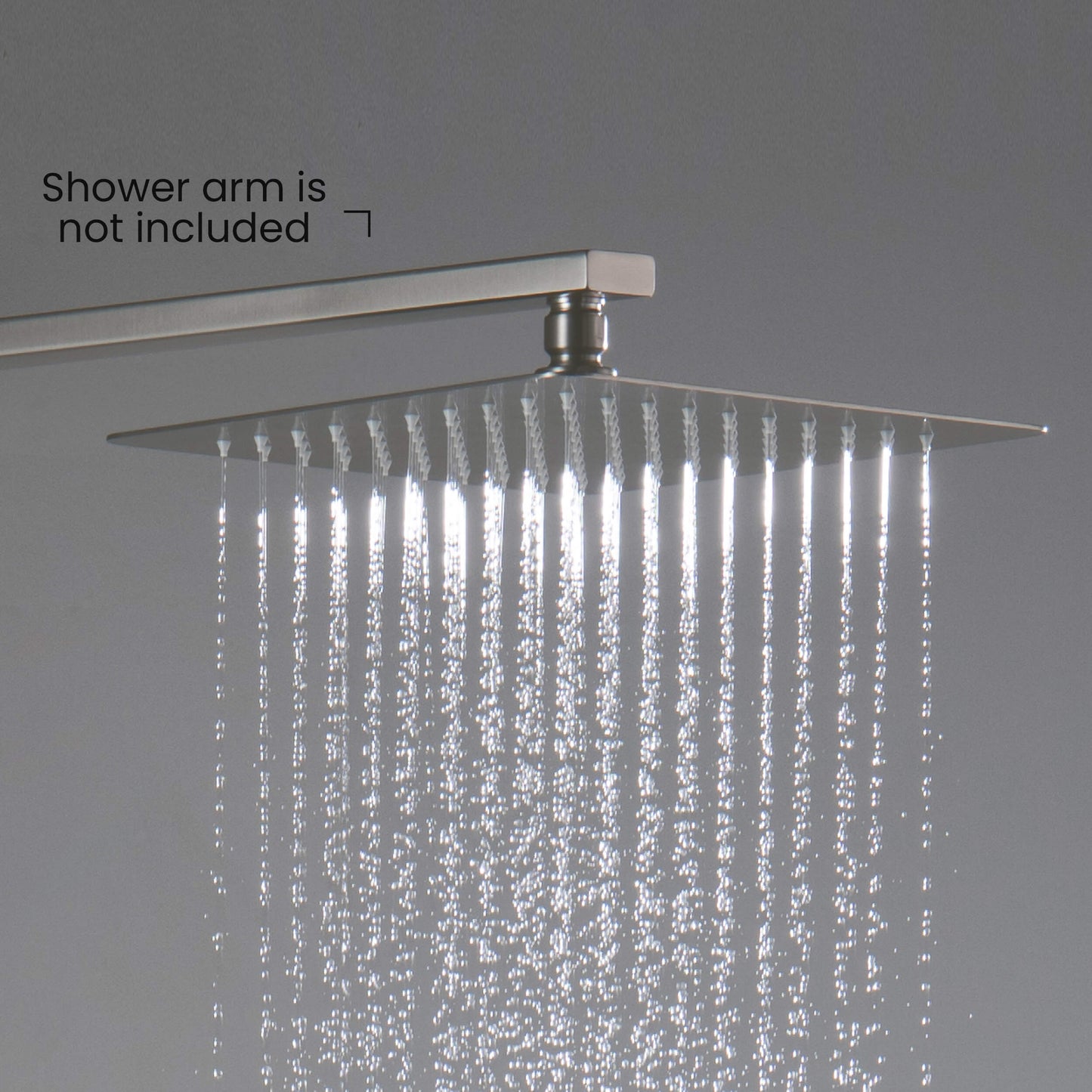 Quadra 10" Metal Rain Shower Head 2mm Ultra Thin Profile