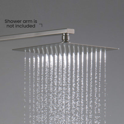 Quadra 10" Metal Rain Shower Head 2mm Ultra Thin Profile
