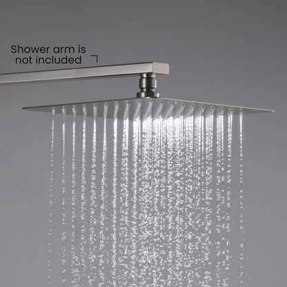 Quadra 10" Metal Rain Shower Head 2mm Ultra Thin Profile