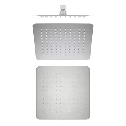 Quadra 10" Metal Rain Shower Head 2mm Ultra Thin Profile