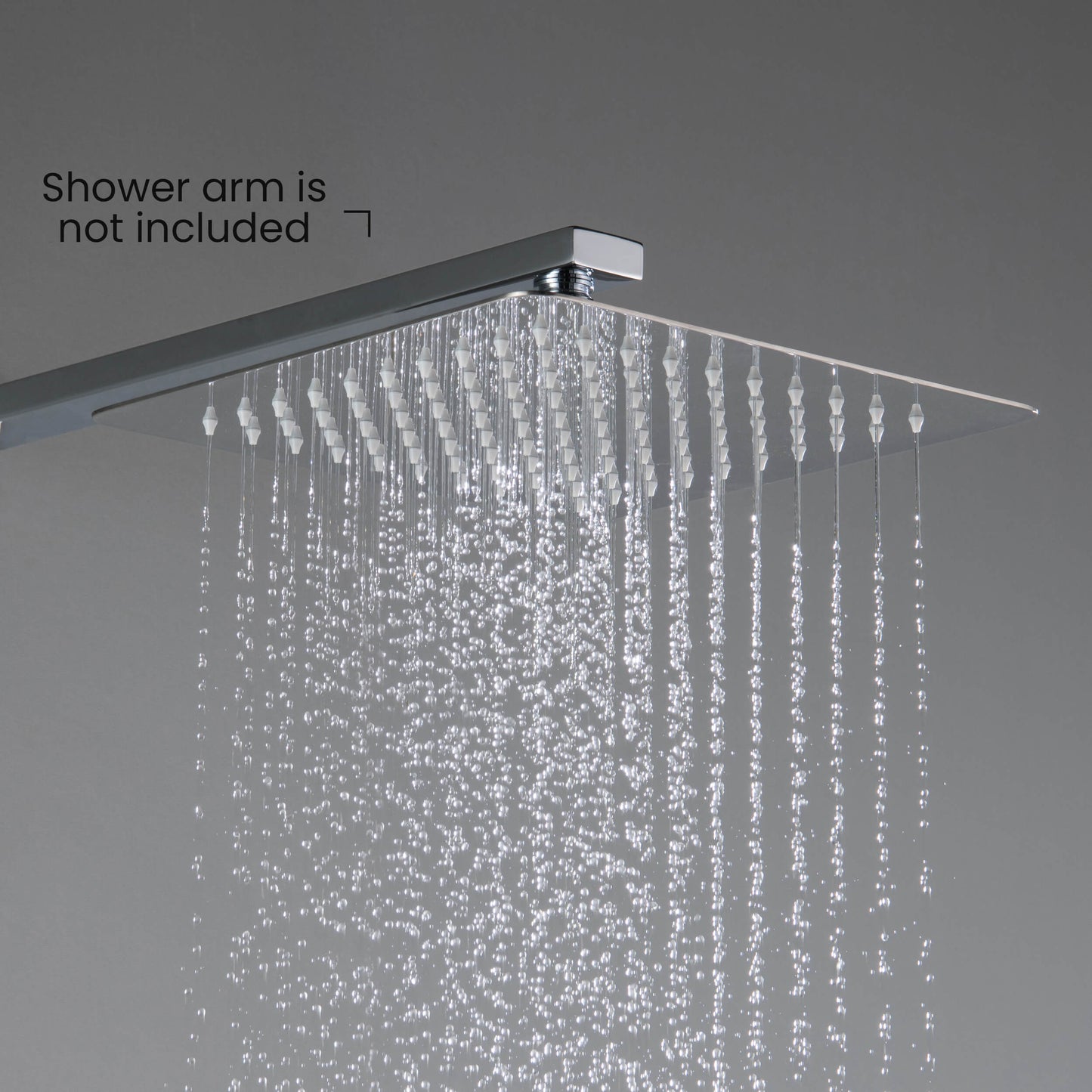 Quadra 10" Metal Rain Shower Head 2mm Ultra Thin Profile