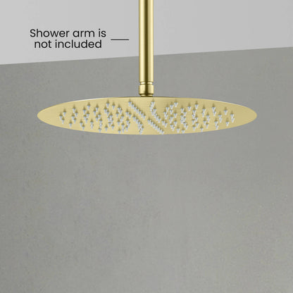 Halo 12" Metal Rain Shower Head 2mm Ultra Thin Profile