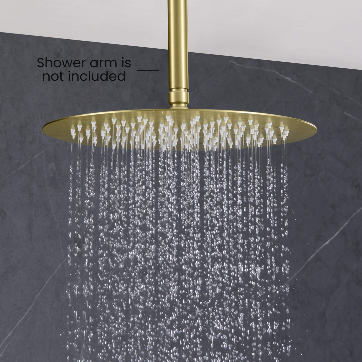 Halo 12" Metal Rain Shower Head 2mm Ultra Thin Profile