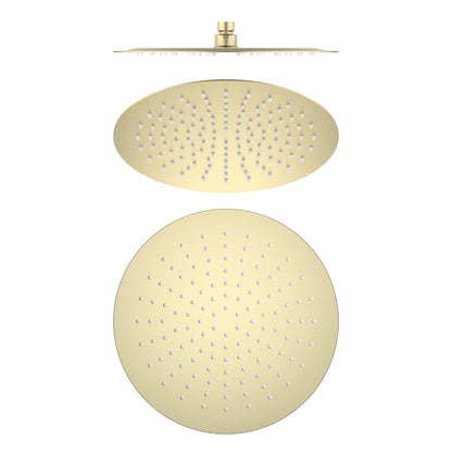 Halo 12" Metal Rain Shower Head 2mm Ultra Thin Profile