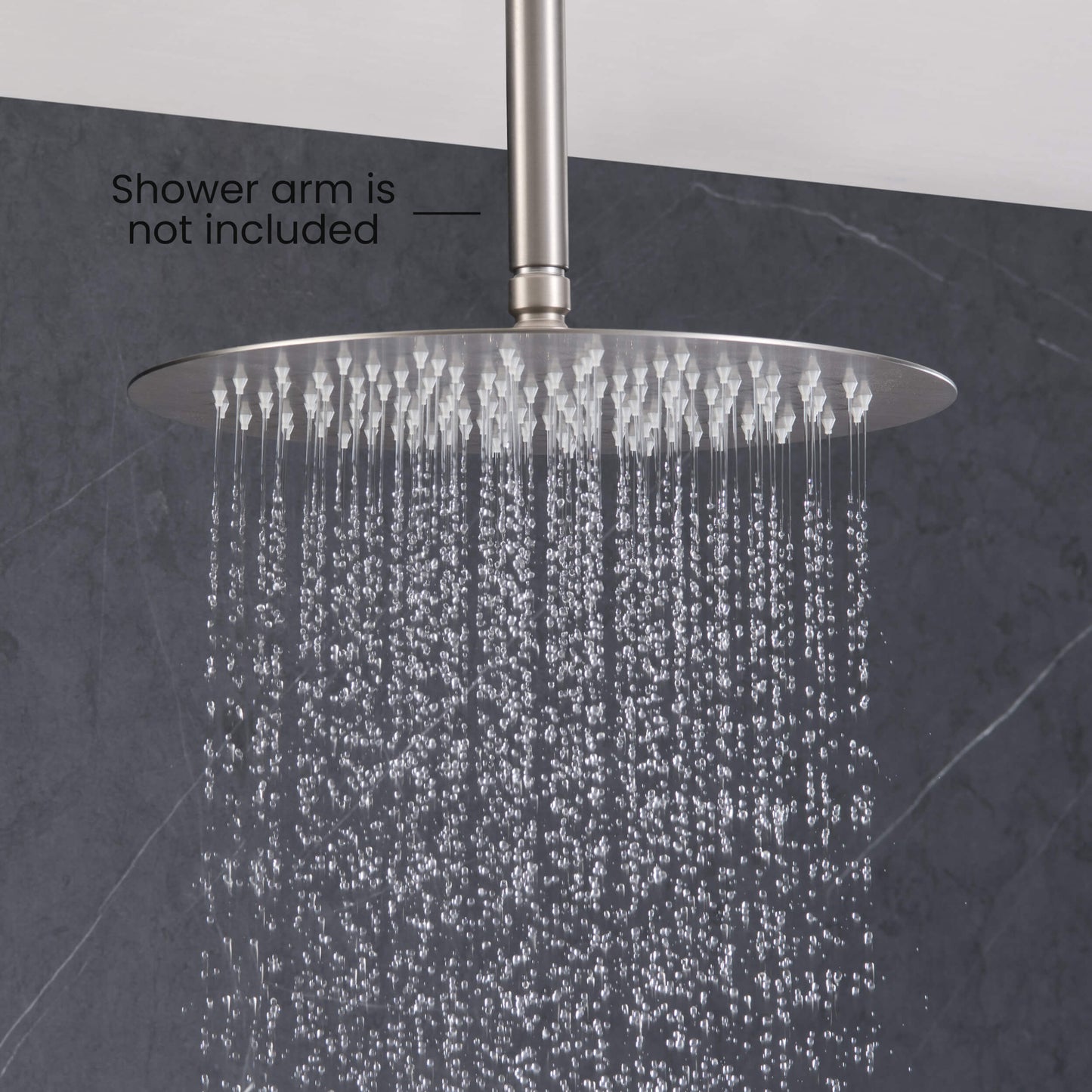 Halo 12" Metal Rain Shower Head 2mm Ultra Thin Profile