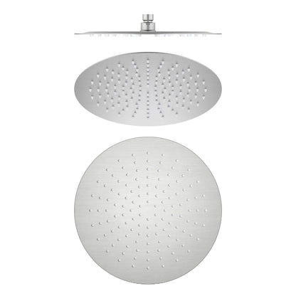 Halo 12" Metal Rain Shower Head 2mm Ultra Thin Profile