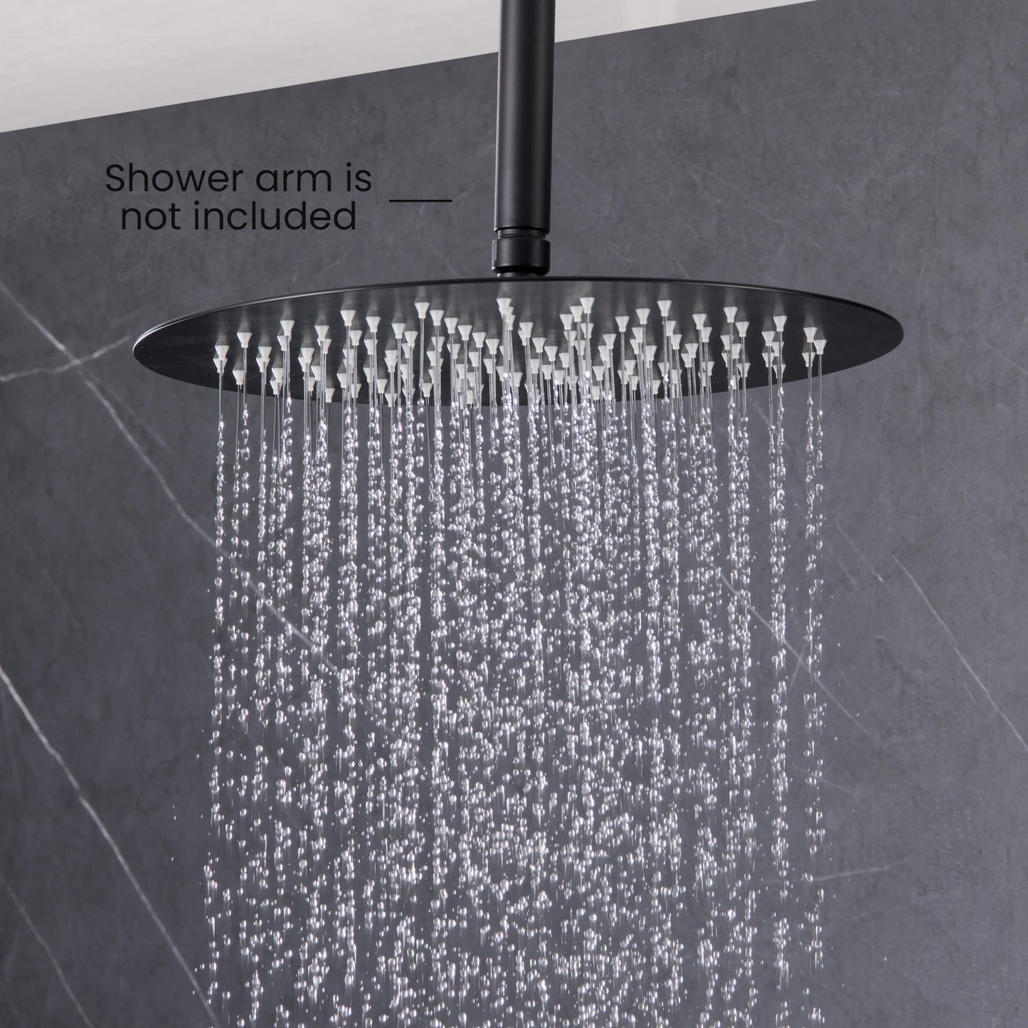 Halo 12" Metal Rain Shower Head 2mm Ultra Thin Profile