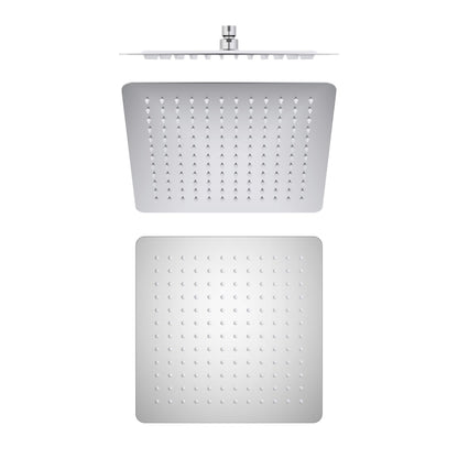 Quadra 12" Metal Rain Shower Head 2mm Ultra Thin Profile