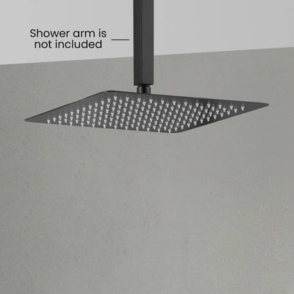 Quadra 12" Metal Rain Shower Head 2mm Ultra Thin Profile