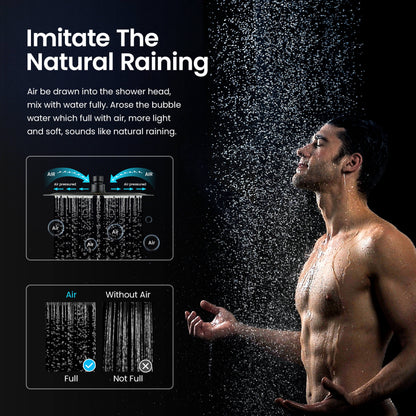 Quadra 12" Metal Rain Shower Head 2mm Ultra Thin Profile