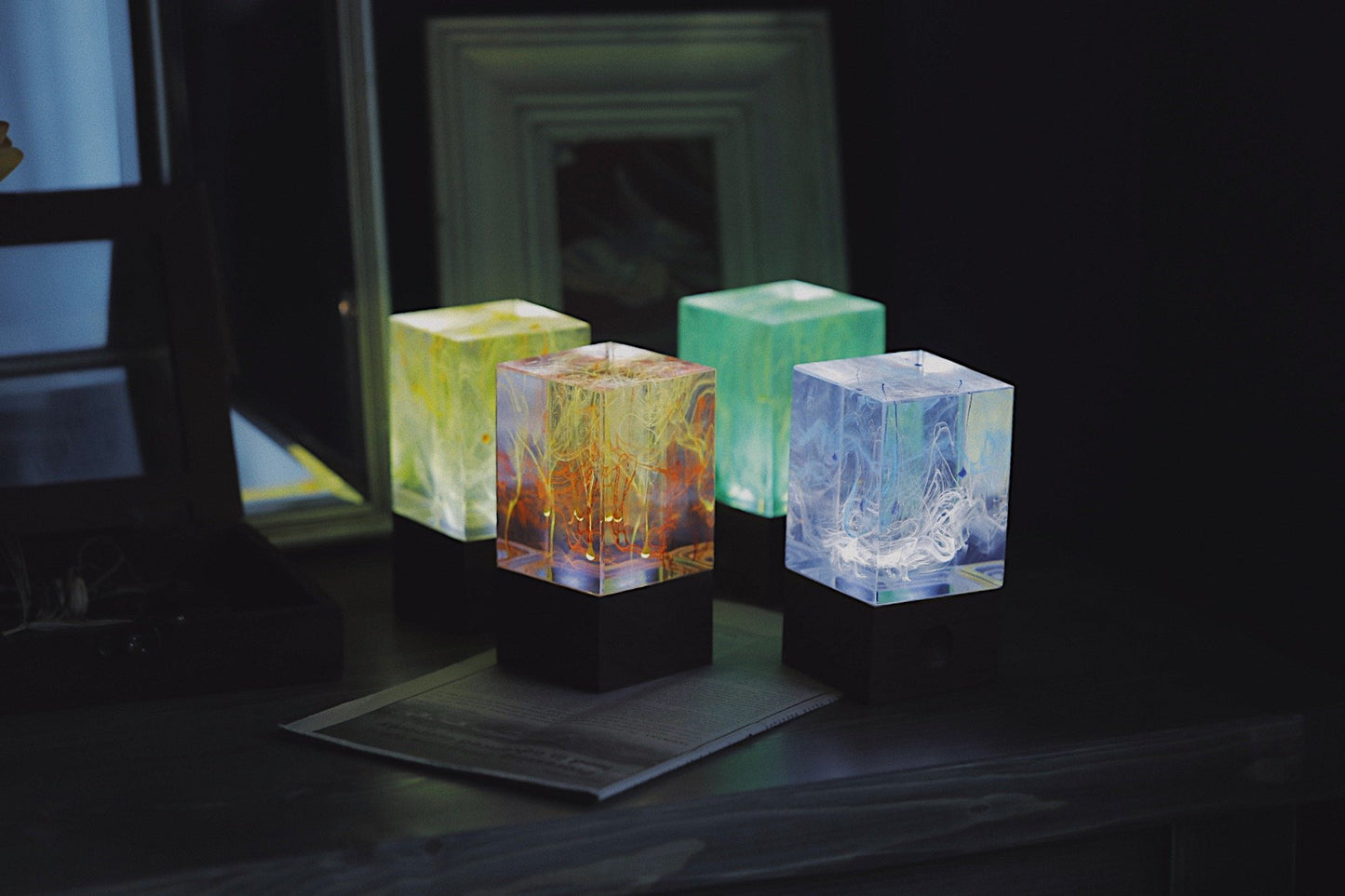 Resin table decor - Solar