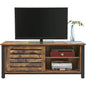 Farmhouse TV Stand Entertainment Center w/ Sliding Wood Doors for TV up to 50-in