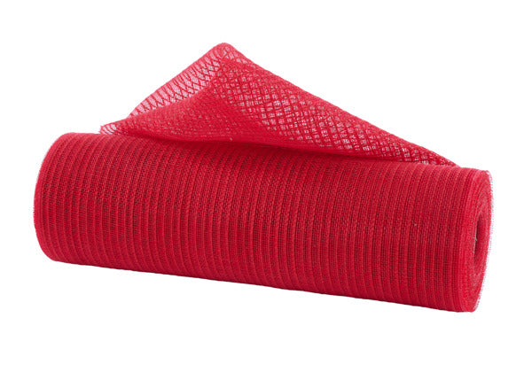 10.25"X10YD FINE WEAVE FAUX JUTE STRIPE RED