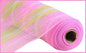 10.25"X10YD JUTE/IRIDESCENT STRIPE LT PINK/SPRING GREEN/WHT