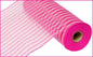10.25"X10YD POLY/FAUX JUTE MESH HOT PINK/CREAM