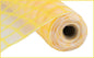 10.25"X10YD FAUX JUTE CHECK MESH YELLOW