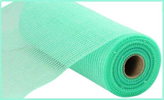 10.25"X10YD FAUX JUTE/PP STRIPE MINT GREEN