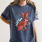 Rabbit, Folk Art, Scandinavian, Winter, Christmas, Comfort Colors Tshirt