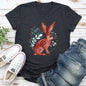 Rabbit, Folk Art, Scandinavian, Winter, Christmas Super Soft Tees