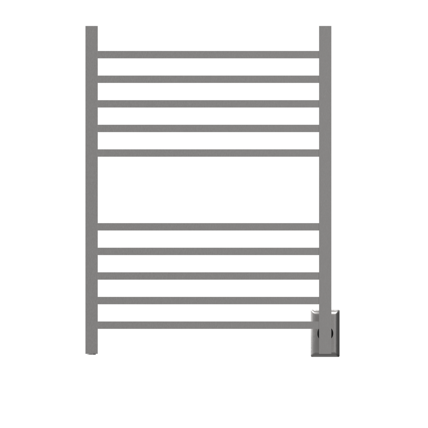 Radiant Square Hardwired + Plug-in Combo 10 Bar Towel Warmer