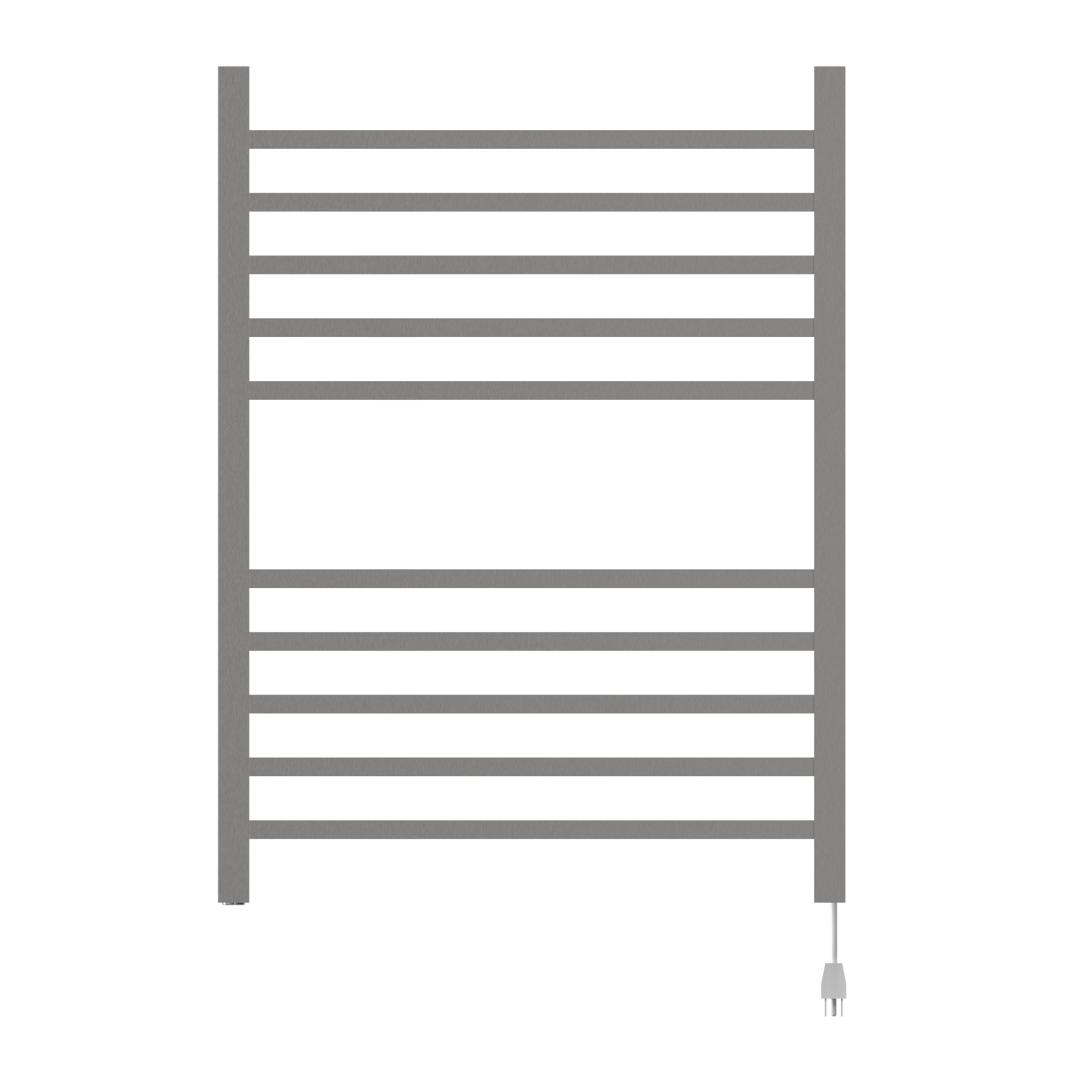 Radiant Square Hardwired + Plug-in Combo 10 Bar Towel Warmer