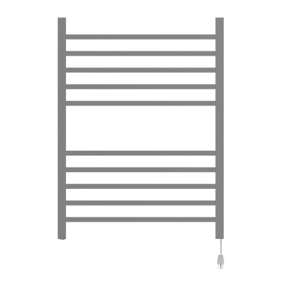 Radiant Square Hardwired + Plug-in Combo 10 Bar Towel Warmer