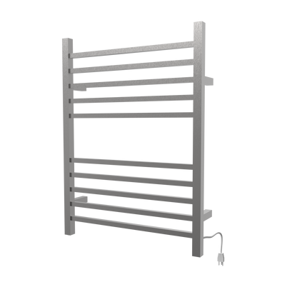 Radiant Square Hardwired + Plug-in Combo 10 Bar Towel Warmer