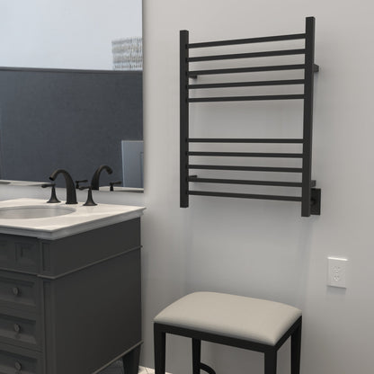 Radiant Square Hardwired + Plug-in Combo 10 Bar Towel Warmer