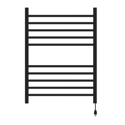 Radiant Square Hardwired + Plug-in Combo 10 Bar Towel Warmer