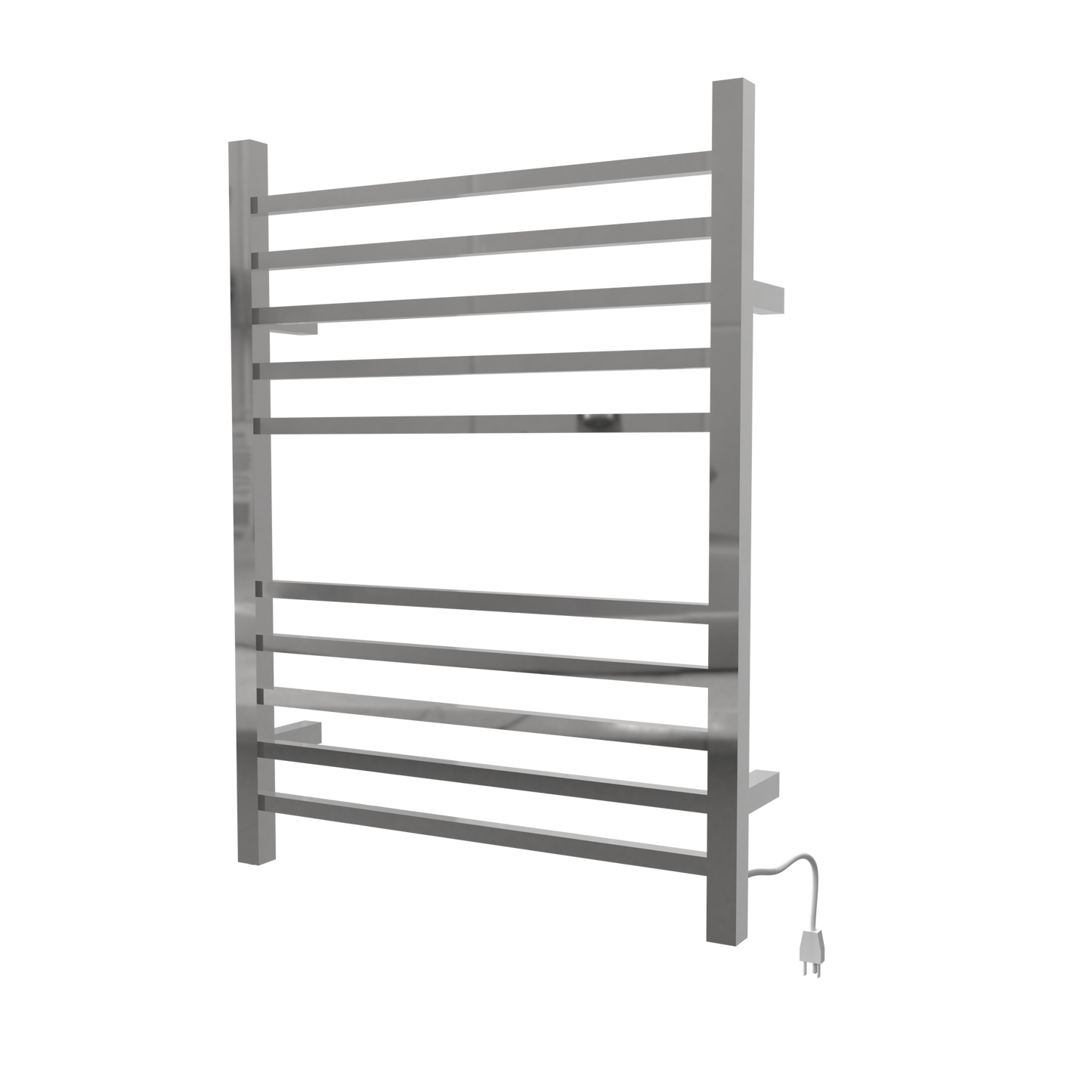 Radiant Square Hardwired + Plug-in Combo 10 Bar Towel Warmer